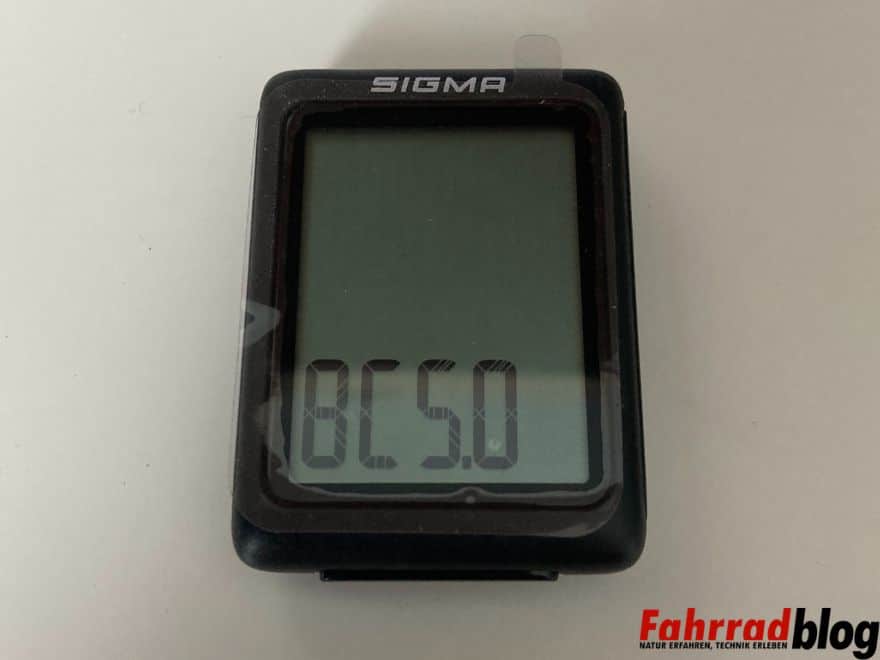 Sigma BC 5.0 Fahrradtachometer Fahrradcomputer Display