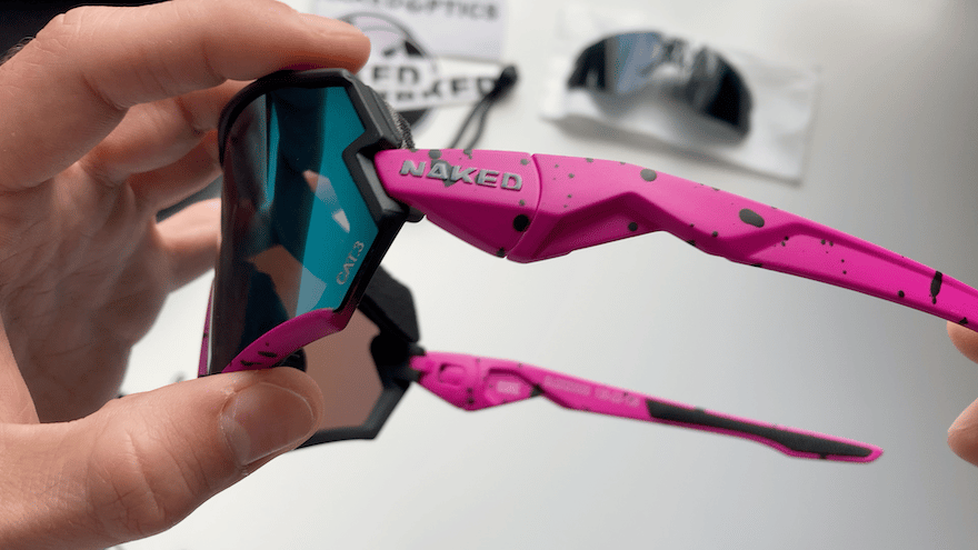The Hawk Naked Optics Fahrradbrille Design und Material